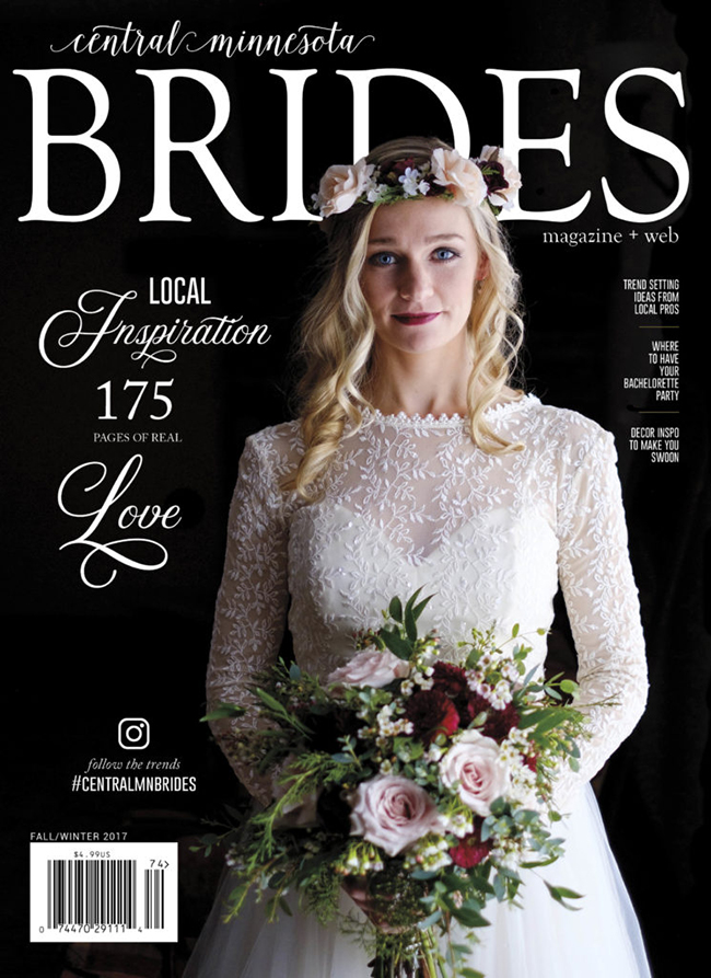 Central Minnesota Brides Magazine Cover