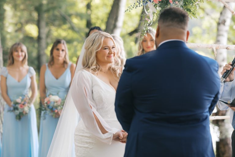 A Lakeside Bride | Soft Glam Beauty for an Outdoor “I Do”